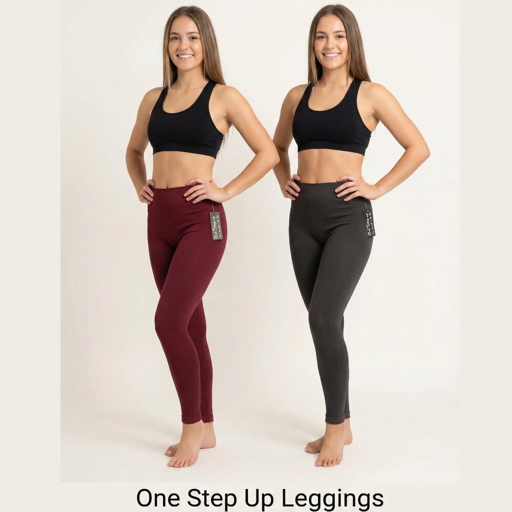 One Step Up Women's Sports Workout Leggings, L/XL